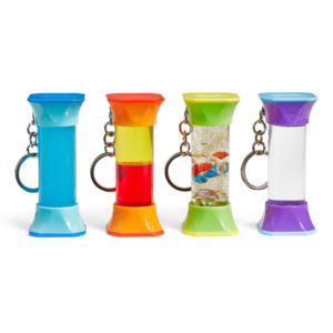 De mini druppelbanen zijn sensoriscghe flessen die je kind onderweg helpen de rust te vinden of om te gebruiken in de klas of tijdens een wachtmoment