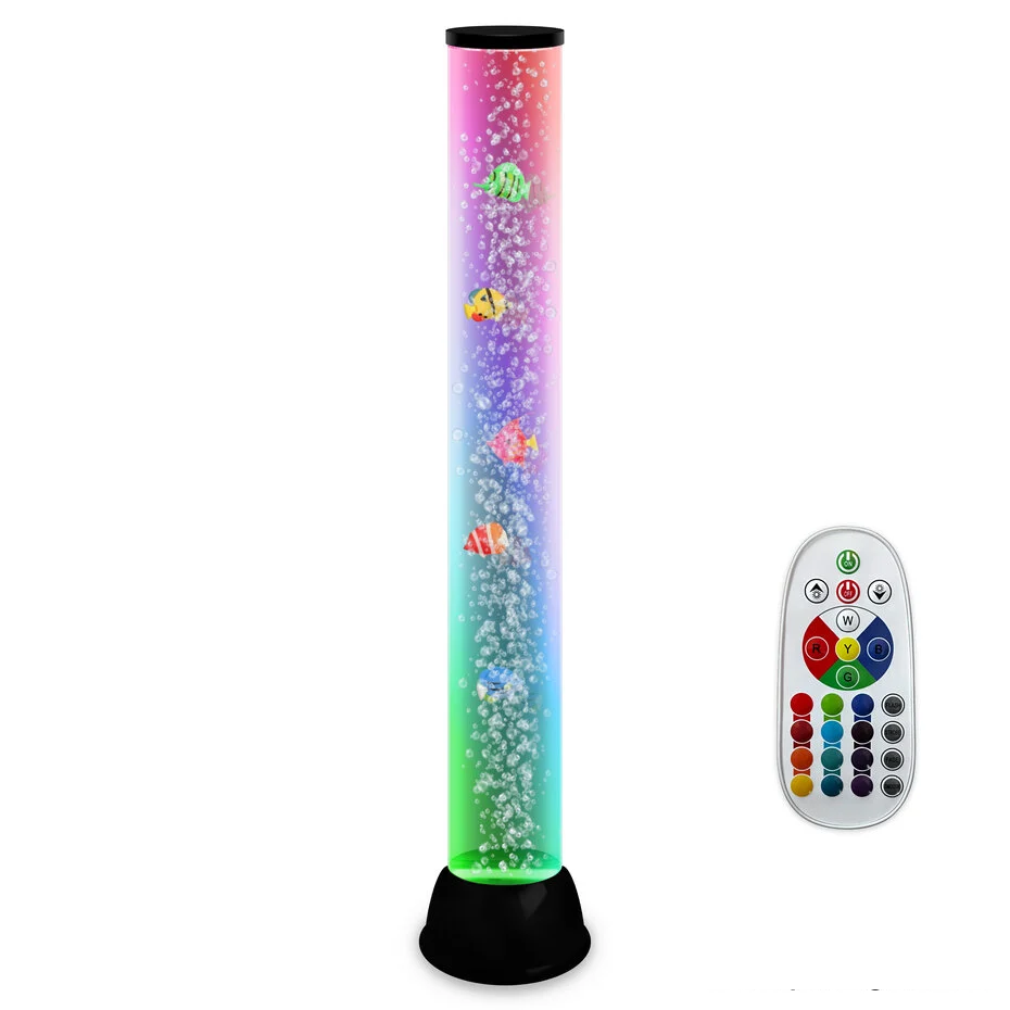 bubble lamp with fish, over 80 cm high, visual spectacle helps to relax and de-stimulate