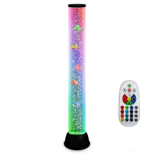 bubble lamp with fish, over 80 cm high, visual spectacle helps to relax and de-stimulate
